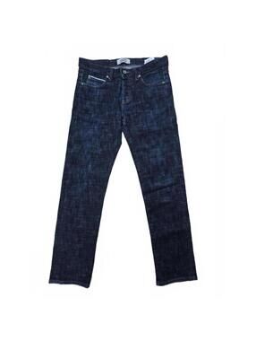 Naked and Famous Super Skinny Guy Navy Jeans Slub Stretch Selvedge size 32 GC